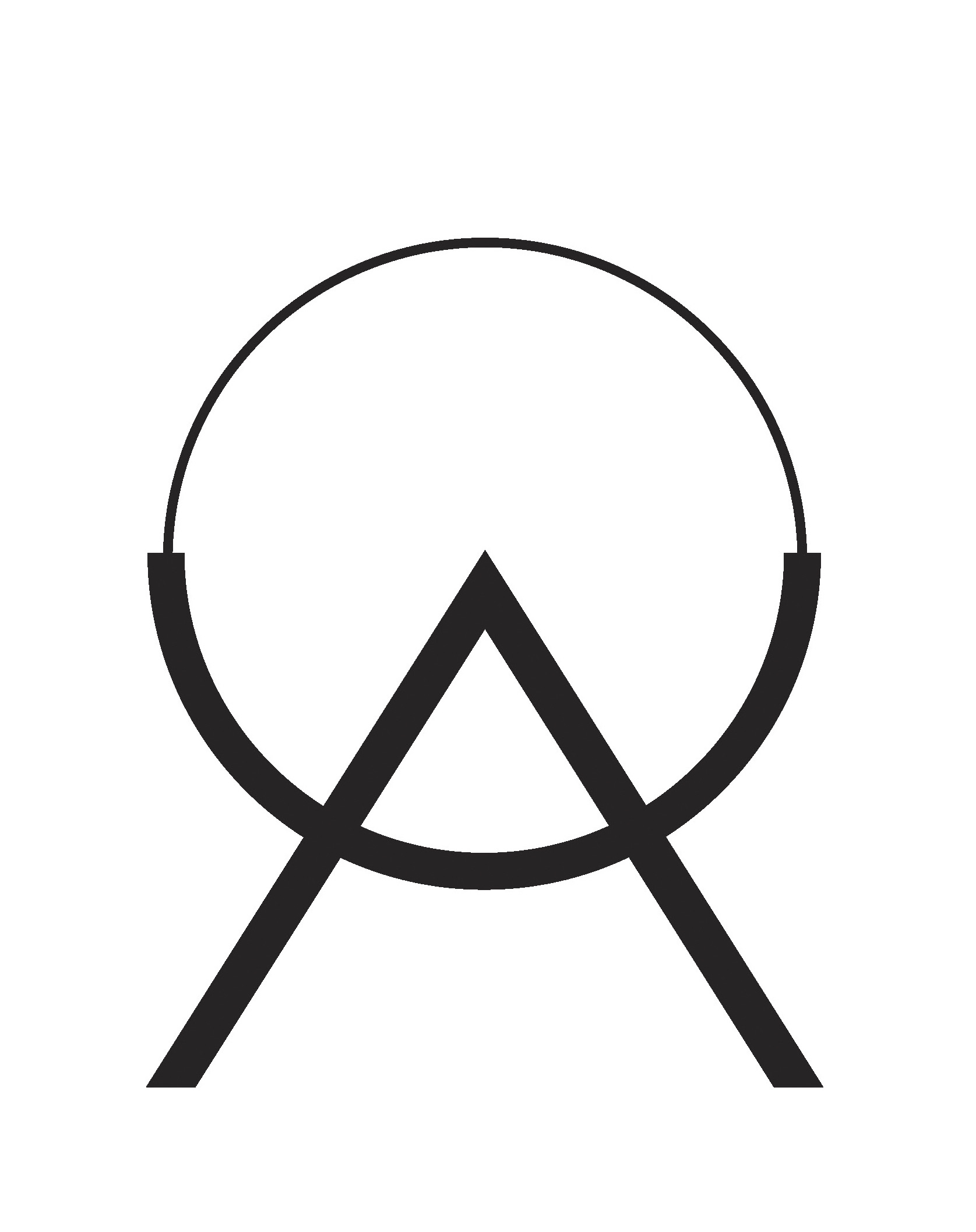 font design of the letter A