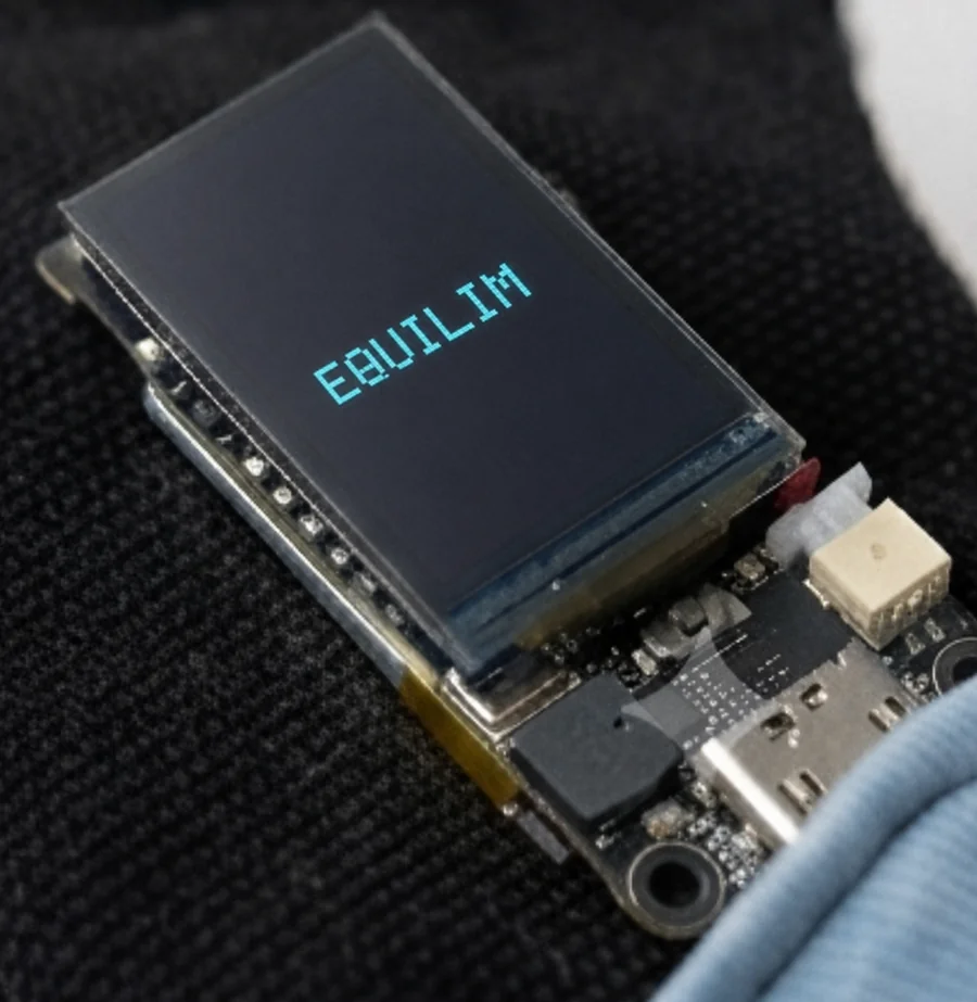 Close-up of the sensor’s own screen