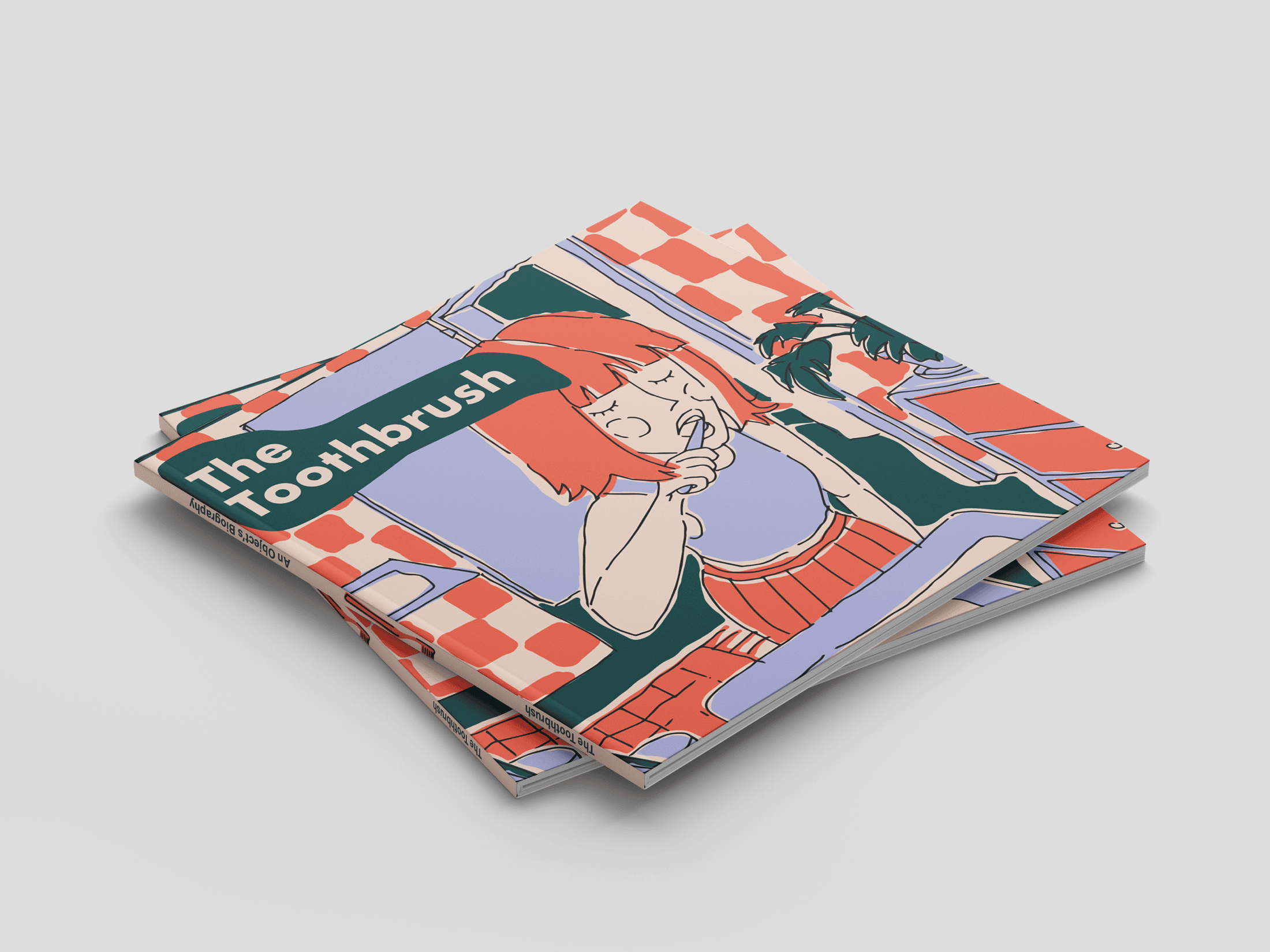 Toothbrush editorial design publication cover